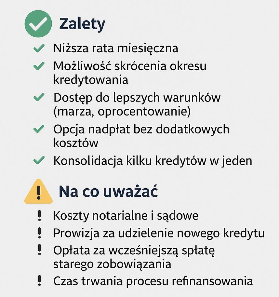 zalety refinansowania kredytu